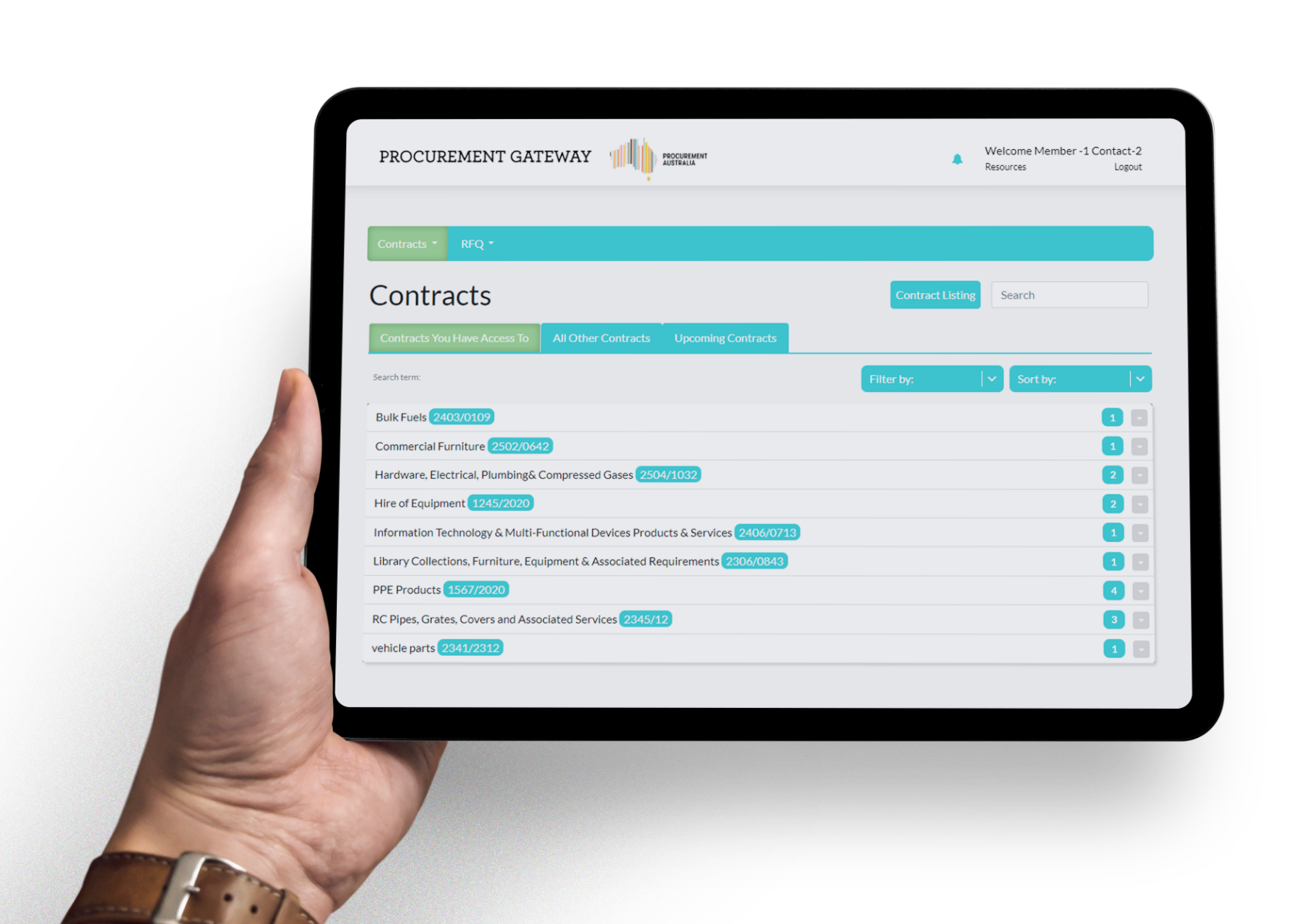 Procurement Gateway I-Pad2