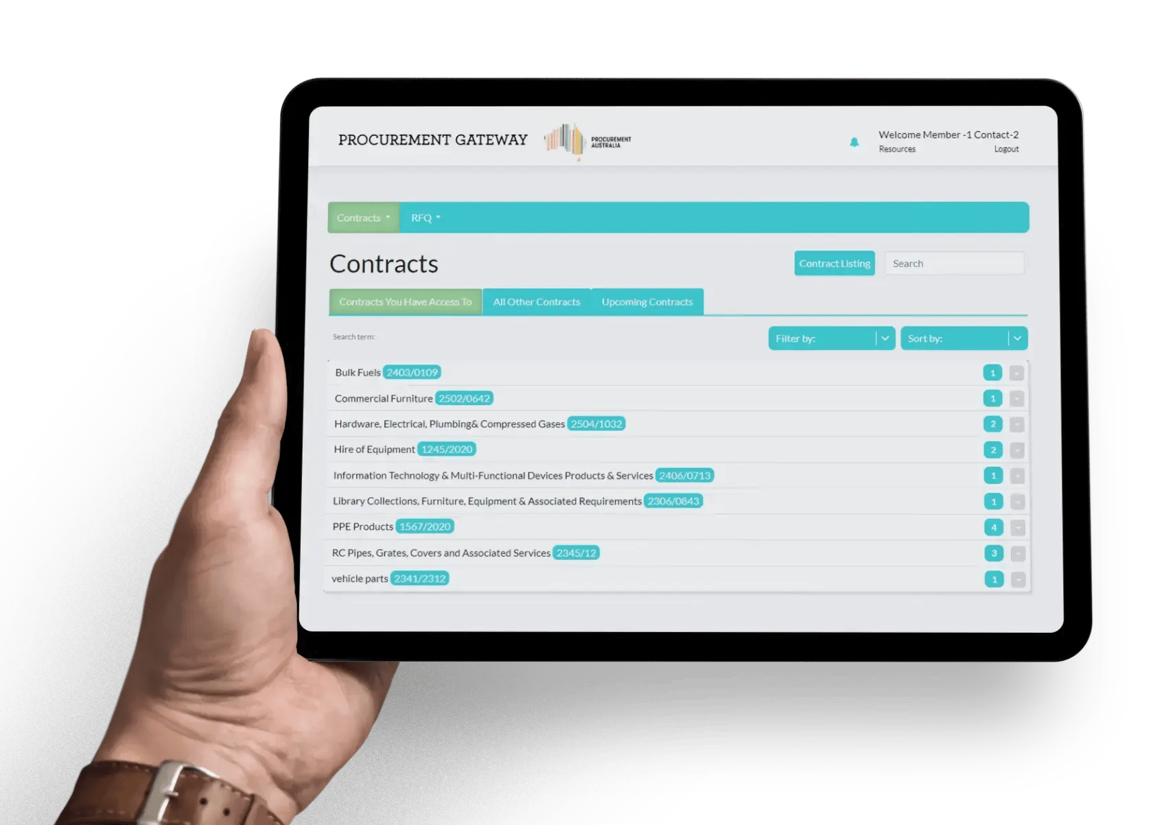 Procurement Gateway I-Pad2